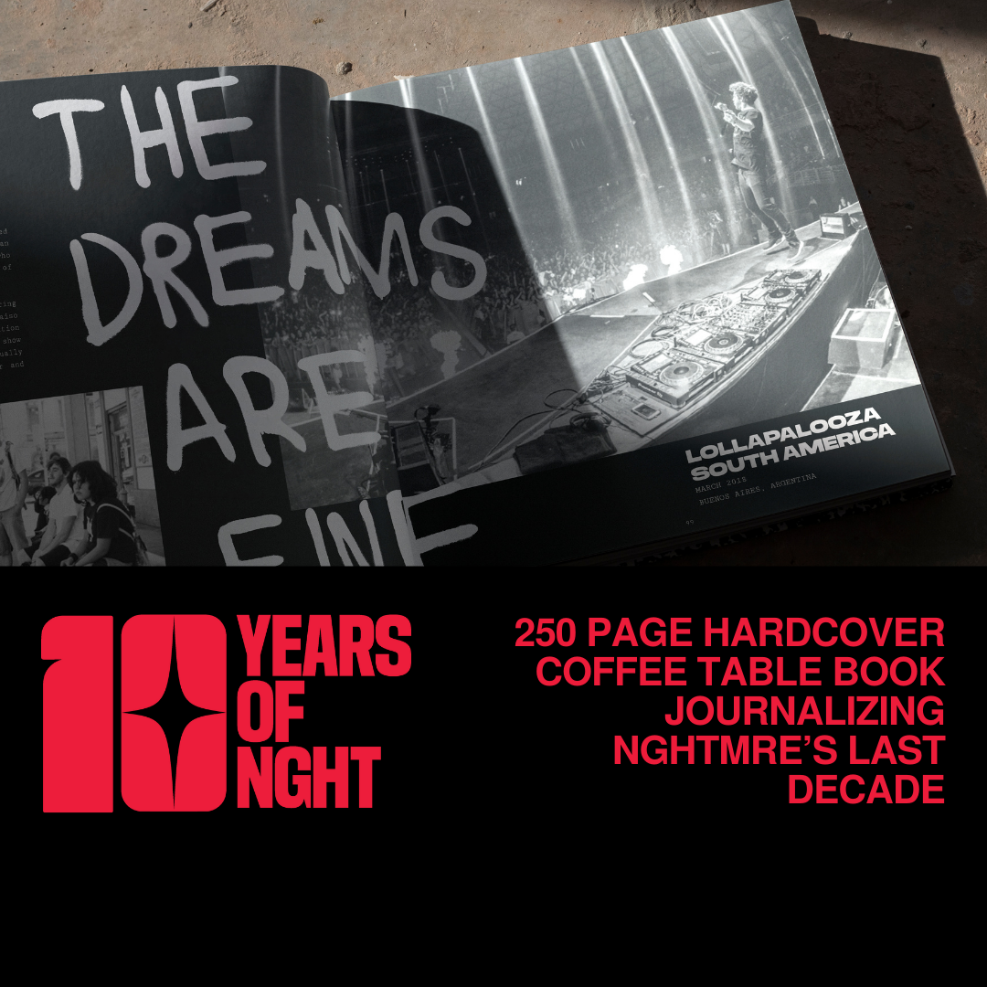 NGHTMRE - 10 YEARS OF NGHT - Coffee Table Book