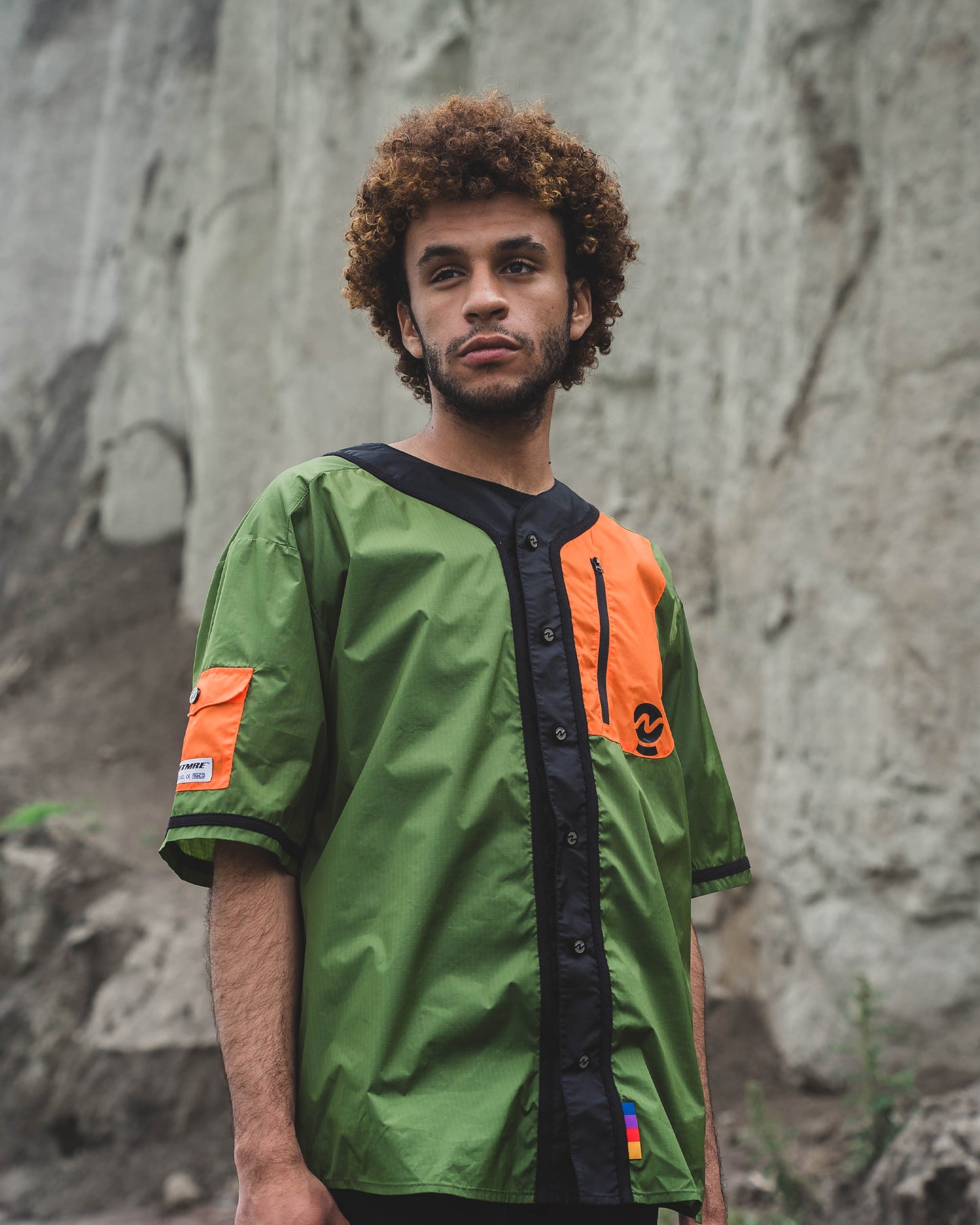 NGHTMRE - Apex Ripstop Nylon Jersey - Green / Orange