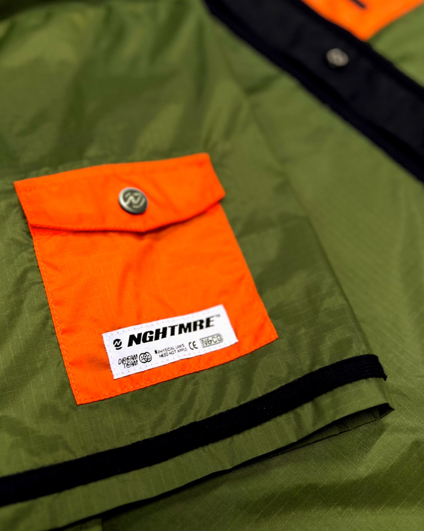 NGHTMRE - Apex Ripstop Nylon Jersey - Green / Orange
