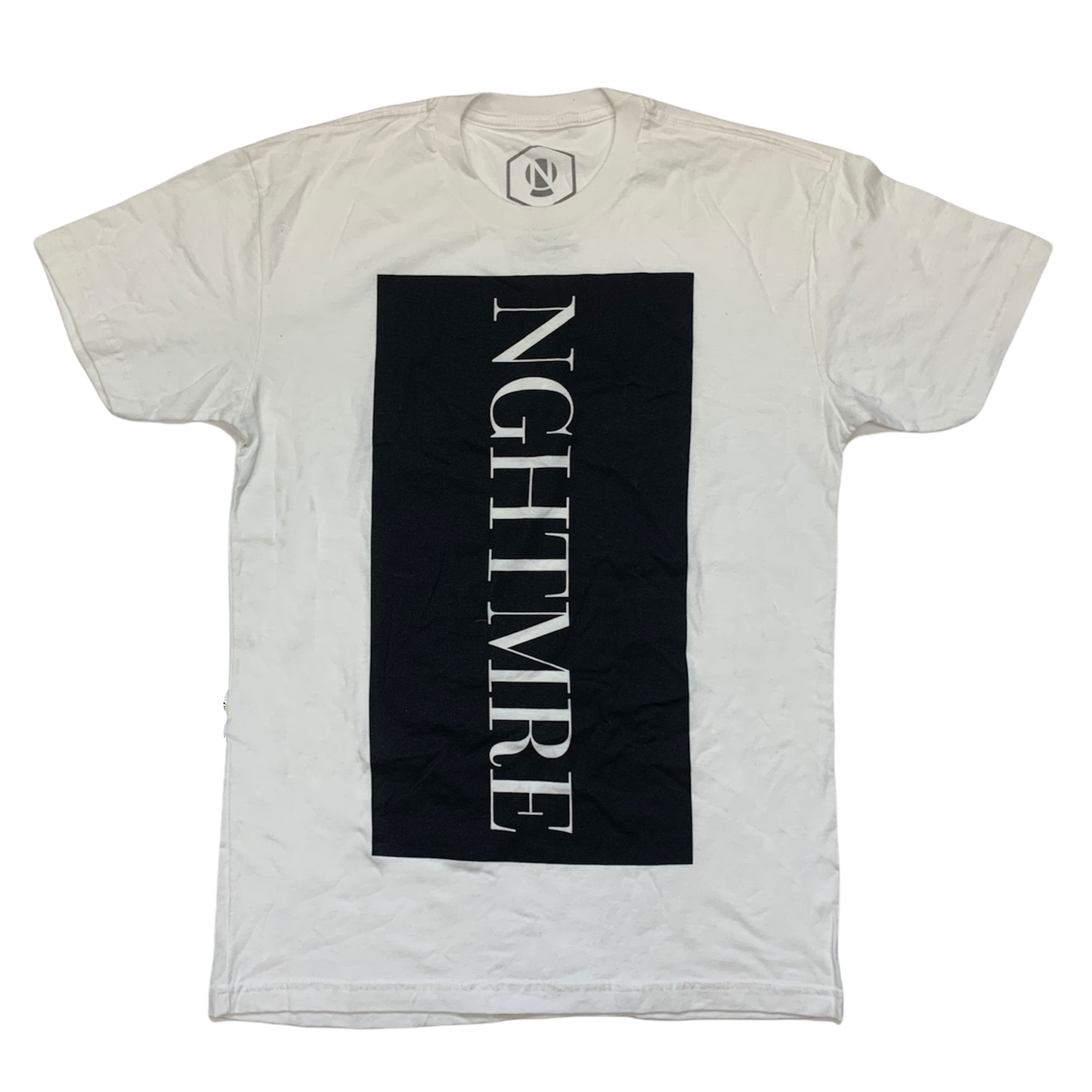 Inverse Block Tee White