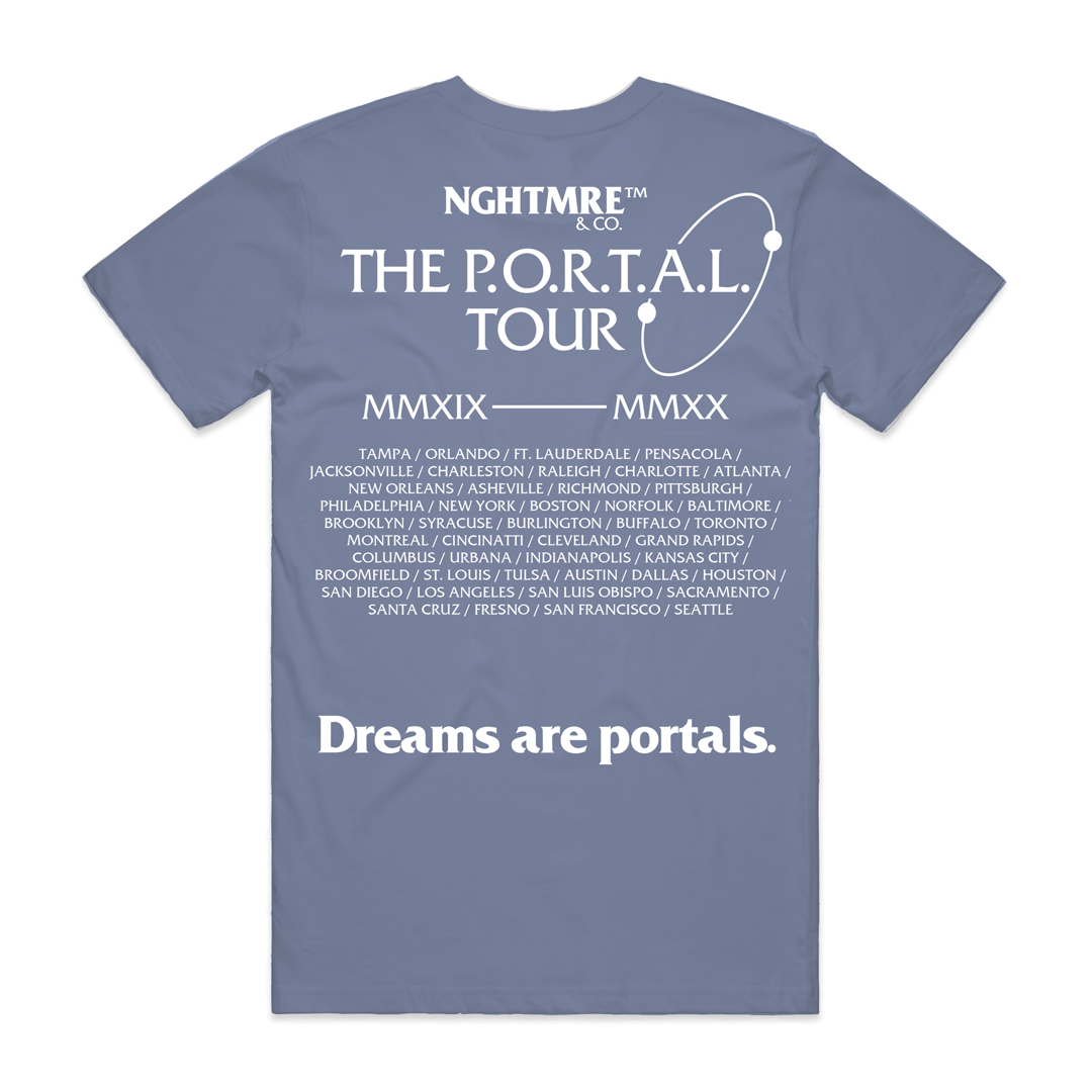 Official T-SHIRT NGHTMRE PORTAL BLUE TOUR CLEAR –